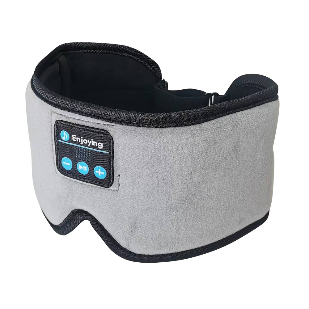 Altoparlante stereo HD con maschera per gli occhi per dormire 3D Bluetooth grigio