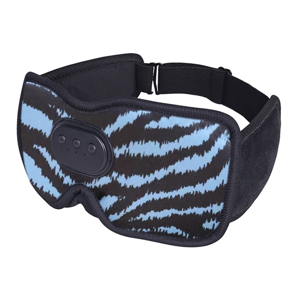 Maschera per gli occhi per dormire 3D Bluetooth Maschera per musica wireless Blu