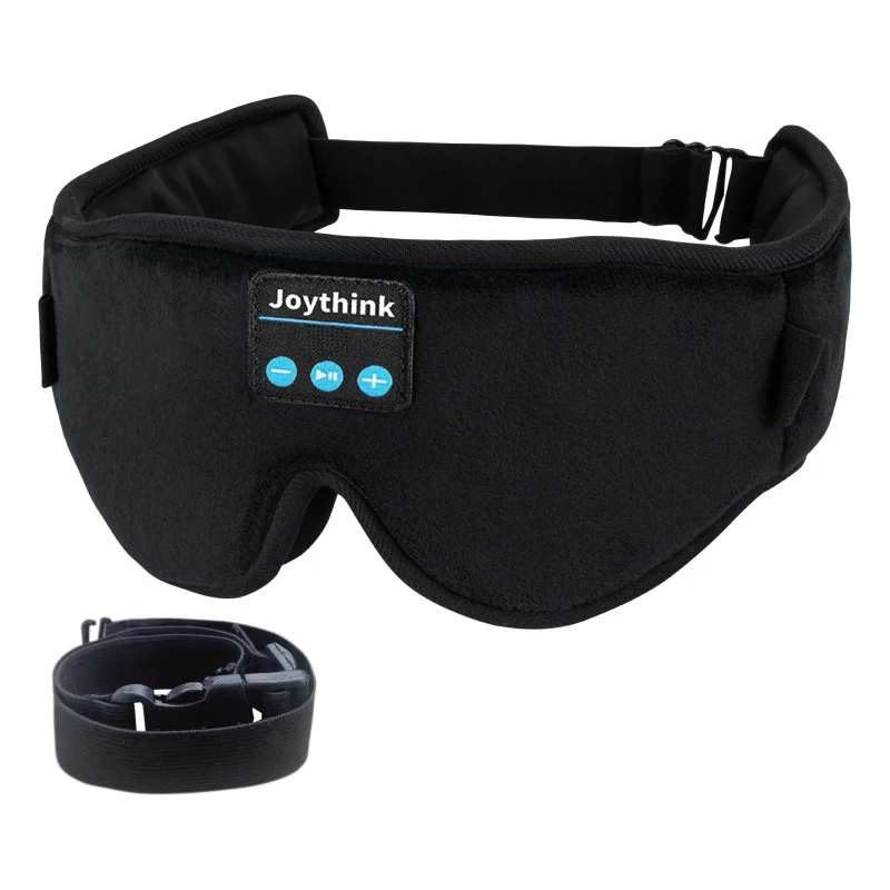 Maschera per gli occhi del sonno Bluetooth auto nero