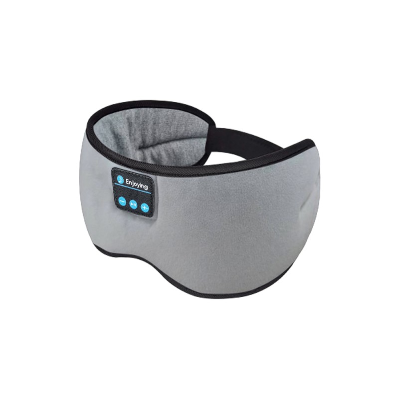 Maschera per gli occhi Bluetooth centrata in cotone grigio