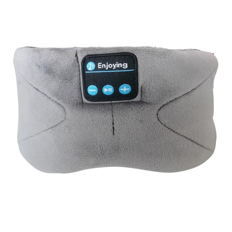 Fascia per capelli Bluetooth Maschera per gli occhi per dormire Cuffie per dormire Grigio
