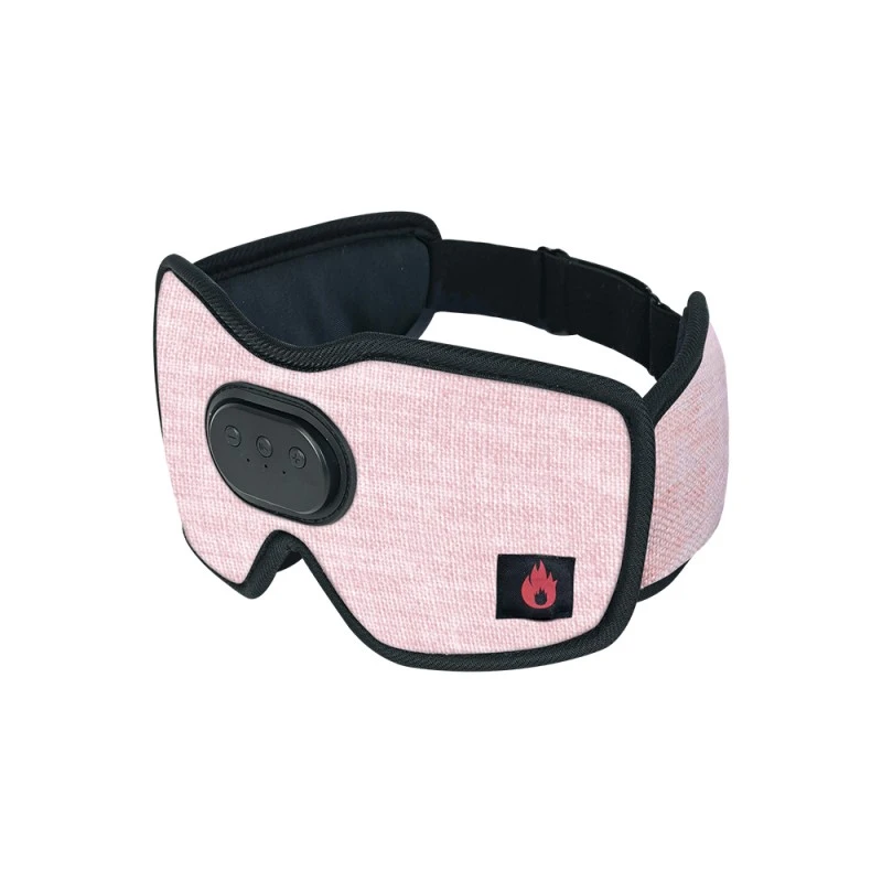 Maschera per occhio sonno Bluetooth riscaldato Cuffie del sonno Flax