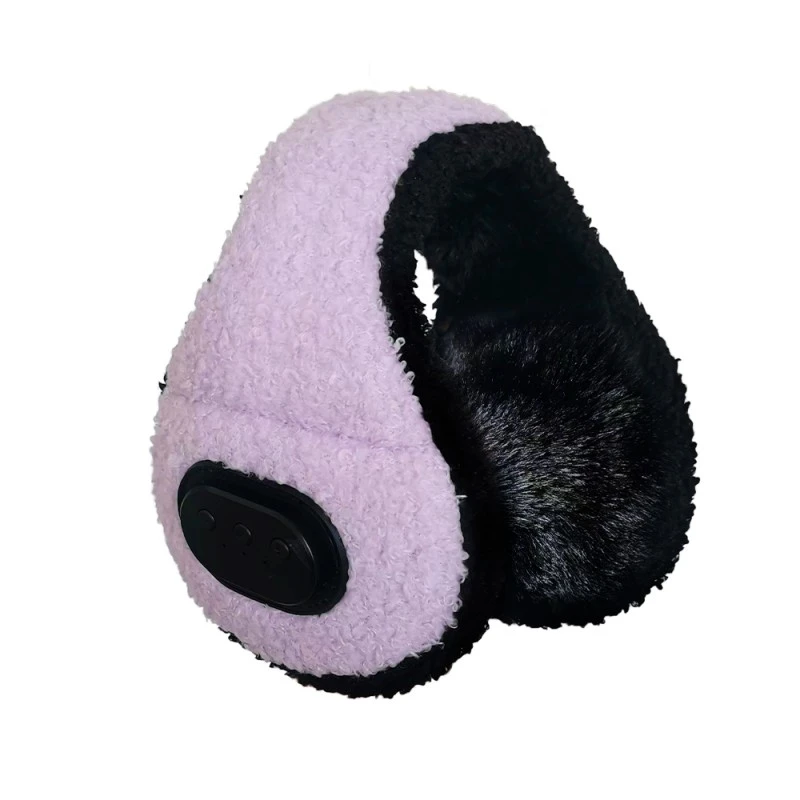 Cuffie auricolari Bluetooth in spugna viola