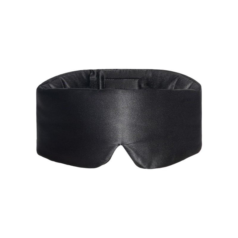 Maschera per occhi nera in seta senza naso