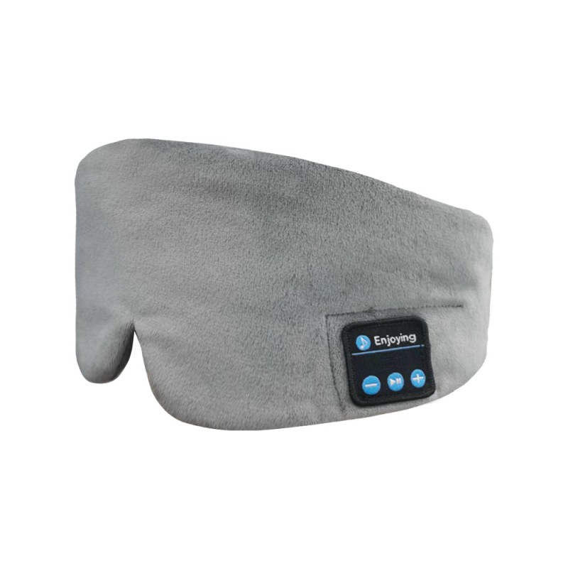 Cuffie per dormire con maschera per gli occhi per dormire in seta Bluetooth Grigie