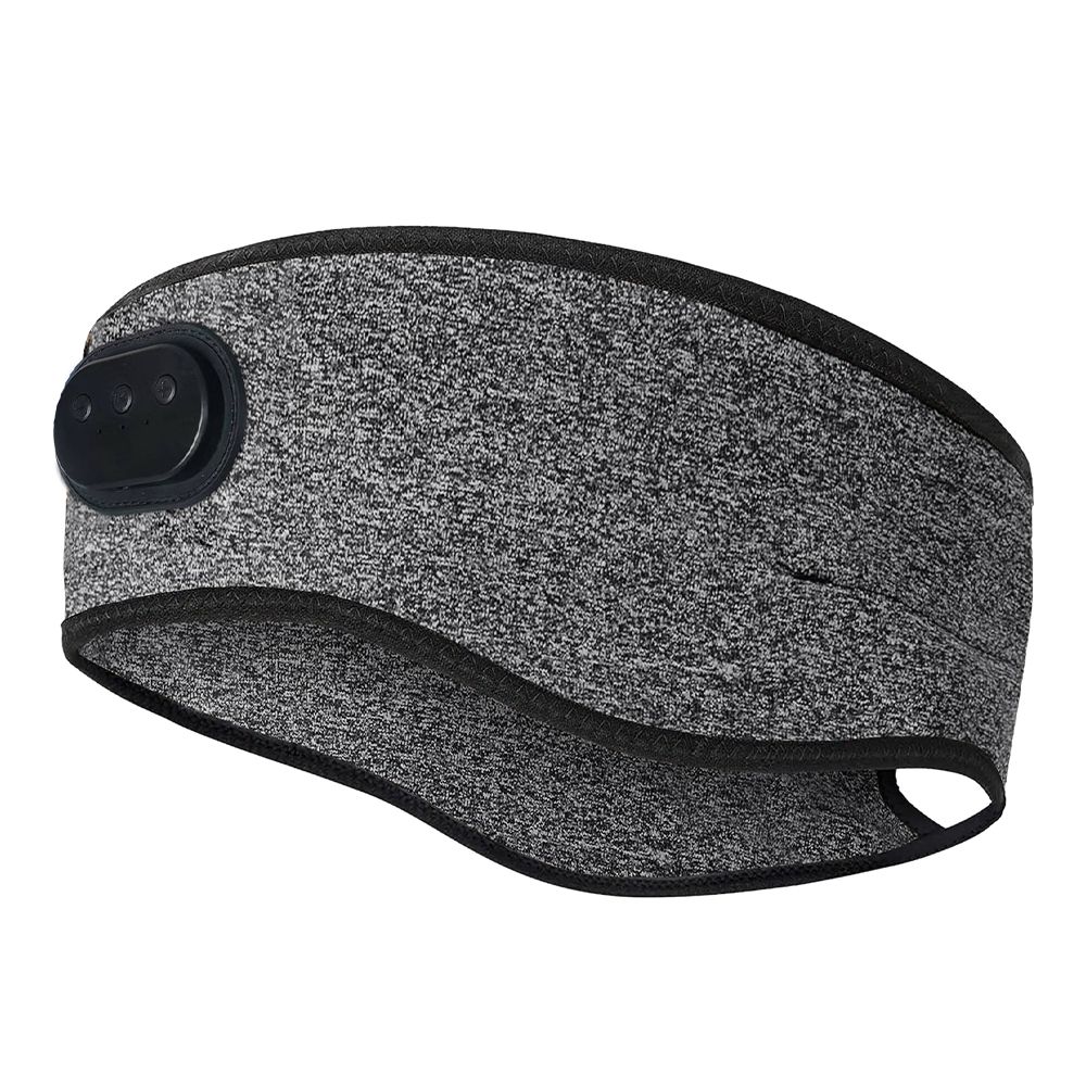 Cuffie sportive con fascia Bluetooth elasticizzata Grigie